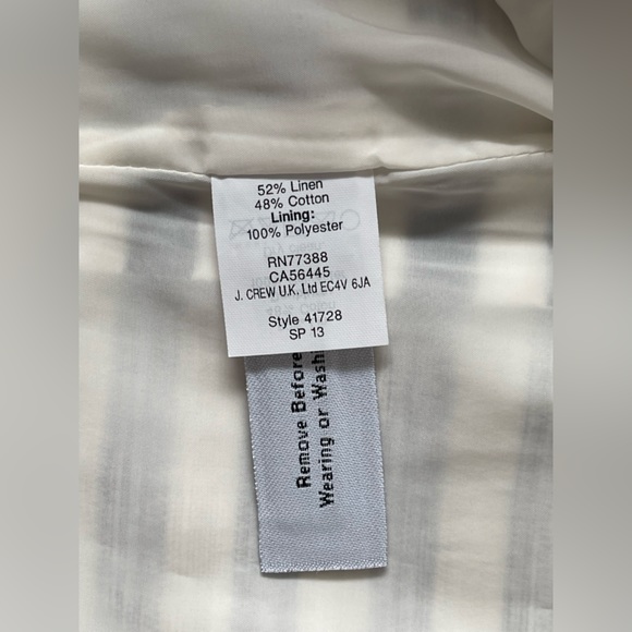 BRAND NEW J Crew no. 2 pencil skirt in navy/white stripes - Picture 7 of 7